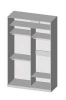 shkaf kupe 2.3 Milano 130х60х230/240/250 S-LINE SENAM